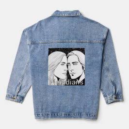 Pleiadians Tall Extraterrestrials Vrouw en Man Denim Jacket