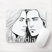 Pleiadians Tall Extraterrestrials Vrouw en Man Muismat (Met muis)