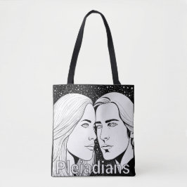 Pleiadiërs Lange Buitenaardse Wezens Vrouwelijk en Tote Bag