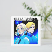 Pleiadische Alien Race en UFO (Staand voorkant)