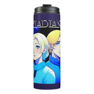 Pleiadische Alien Race en UFO Thermosbeker