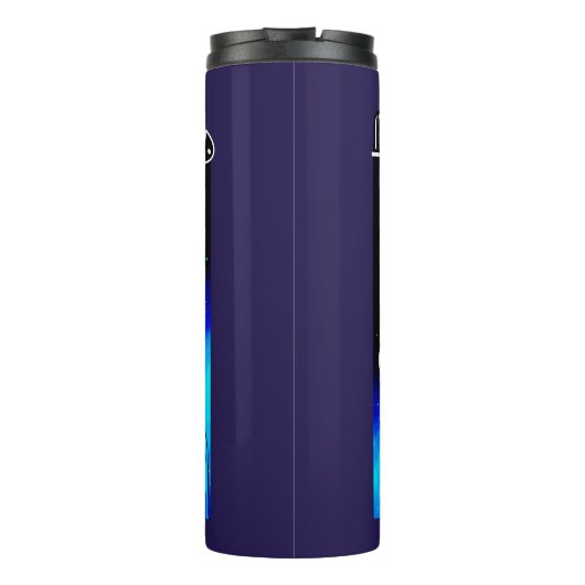 Pleiadische Alien Race en UFO Thermosbeker (Achterkant)