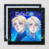 Pleiadische Alien Race met Sterren en UFO's (Voorkant / Achterkant)