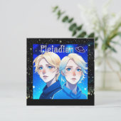 Pleiadische Alien Race met Sterren en UFO's (Staand voorkant)