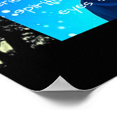 Pleiadische Alien Race met Sterren en UFO's Poster (Hoek)