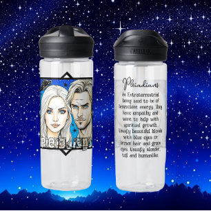 Pleiadische buitenaardse wezens en UFO Waterfles