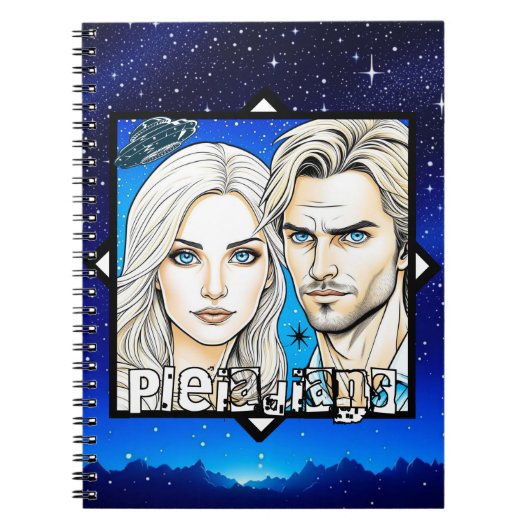 Pleiadische Extra Terrestrials en UFO Notitieboek (Voorkant)