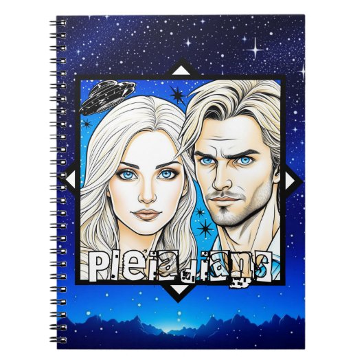 Pleiadische Extra Terrestrials en UFO Notitieboek (Voorkant)