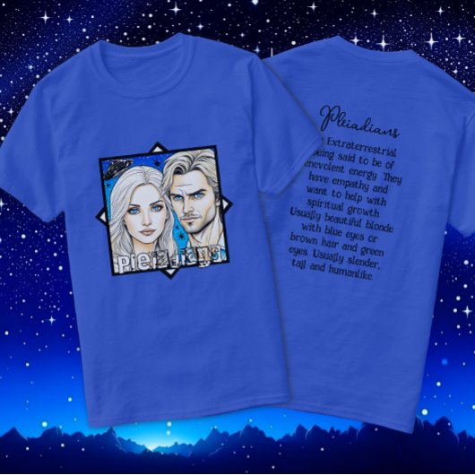 Pleiadische Extra Terrestrials en UFO T-shirt
