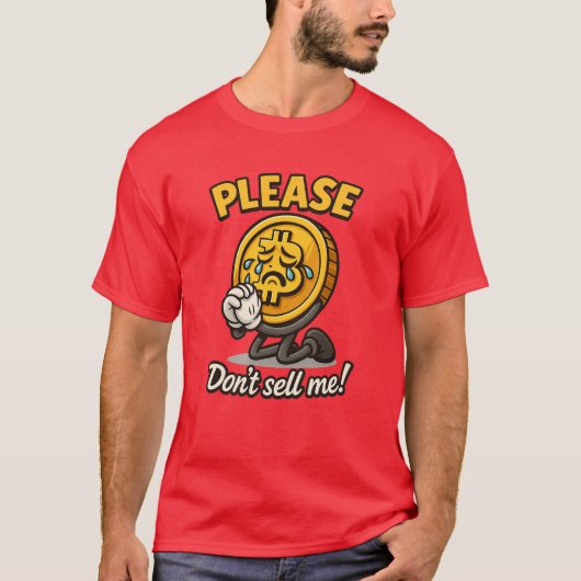 Pleidooi voor Bitcoin-mascotte – Emotional Crypto- T-shirt (Voorkant)