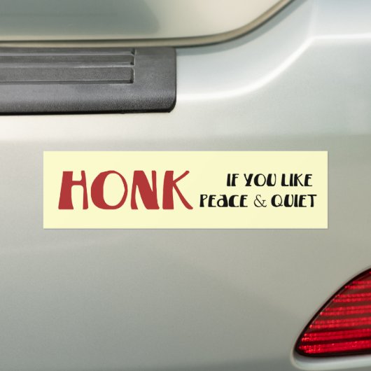 pleidooi voor vrede en rust bumpersticker (Op auto)