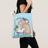 Plein Air Painter Pika Artist Critter Tote Bag (Dichtbij)