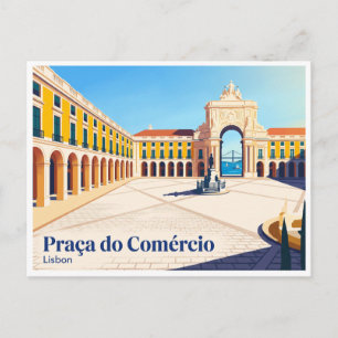 Plein Comércio Lissabon Portugal Briefkaart