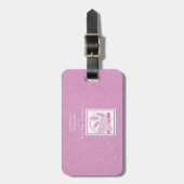 Plein communicant Pink Bagagelabel (Voorkant verticaal)