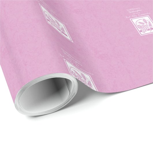 Plein communicant Pink Cadeaupapier (Rol Hoek)