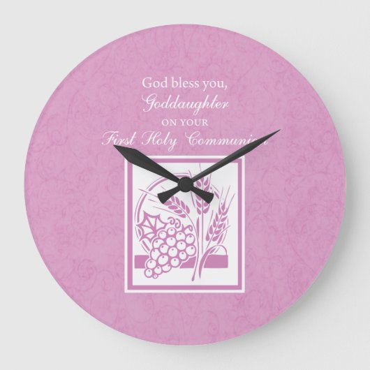 Plein communicant Pink Grote Klok (Voorkant)