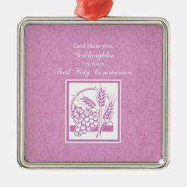 Plein communicant Pink Metalen Ornament