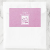 Plein communicant Pink Rechthoekige Sticker (Tas)
