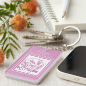 Plein communicant Pink Sleutelhanger (Voorkant Rechts)