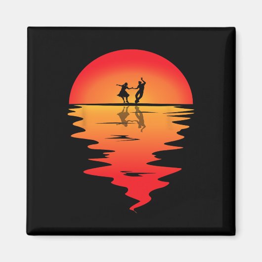Plein Dansen Sunset Square Danser Plein Magneet (Voorkant)