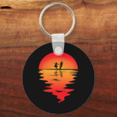 Plein Dansen Sunset Square Danser Plein Sleutelhanger (Voorkant)