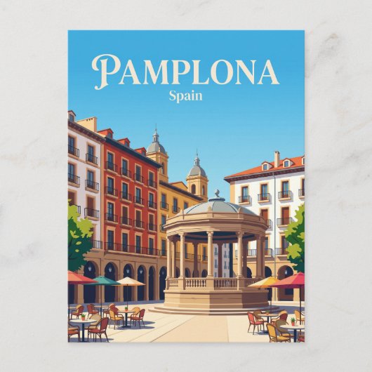 Plein del Castillo Spanje Briefkaart (Voorkant)
