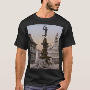 Plein in Antwerpen, België (circa 1900) T-shirt