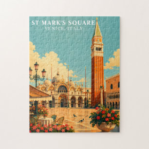 Plein Sint-Marcus Venetië Italië Piazza San Marco Legpuzzel