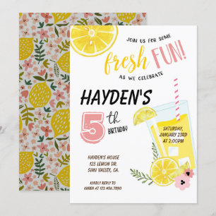 Plein van de limonade, Birthday, Sunshine Kaart