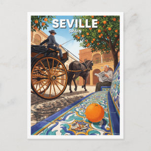 Plein van Doña Elvira, Sevilla Spanje Briefkaart