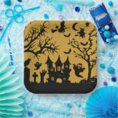 Plein van het Geheime Huis Papieren Bordje (Feest)