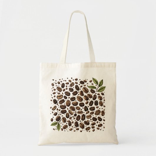 Plein van koffiebonen tote bag (Voorkant)