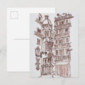 Plein van Manises in de oude stad | Valencia, Span Briefkaart (Voorkant / Achterkant)