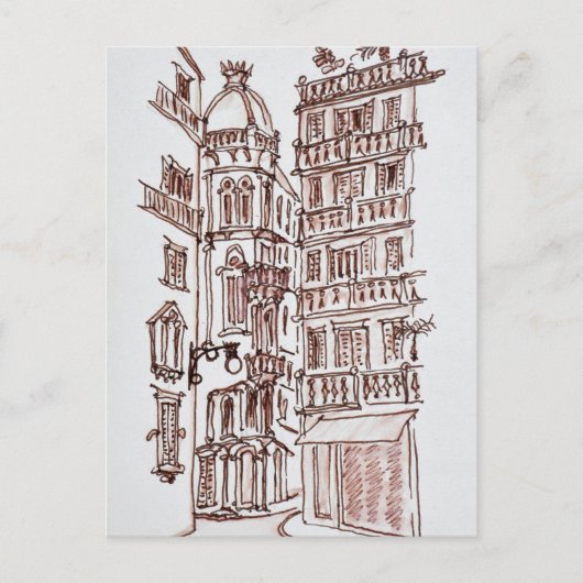 Plein van Manises in de oude stad | Valencia, Span Briefkaart (Voorkant)