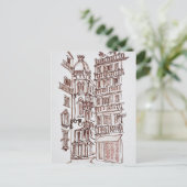 Plein van Manises in de oude stad | Valencia, Span Briefkaart (Staand voorkant)