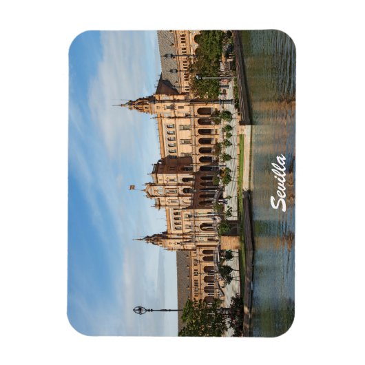 Plein van Sevilla Spanje Magneet (Verticaal)