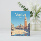 Plein van Sint-Marcus Italië Briefkaart (Staand voorkant)
