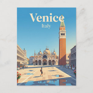 Plein van Sint-Marcus Italië Briefkaart
