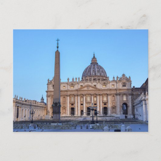 Plein van Sint-Pieter in Vaticaanstad - Rome, Ital Briefkaart (Voorkant)