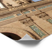 Plein van Spanje, Sevilla, Andalusië, Spanje Poster (Hoek)