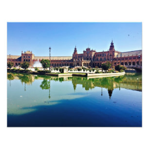 Plein van Spanje Sevilla Foto Afdruk
