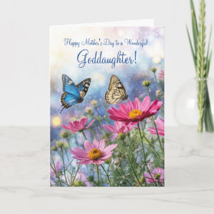 Plein van tuinbloemen op Moederdag voor een peteki Kaart