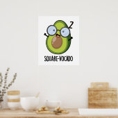 Plein-vocado Funny Avocado Pun Poster (Keuken)