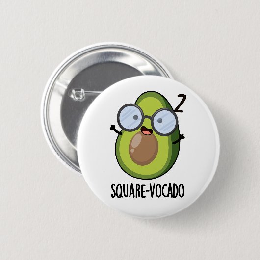 Plein-vocado Funny Avocado Pun Ronde Button 5,7 Cm (Voorkant /achterkant)