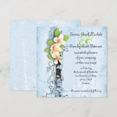 plein voor de viering van een witte bruine bruilo kaart (Voorkant / Achterkant)