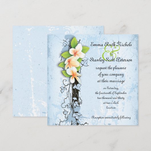  plein voor de viering van een witte bruine bruilo kaart (Voorkant / Achterkant)