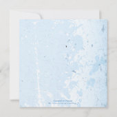 plein voor de viering van een witte bruine bruilo kaart (Achterkant)