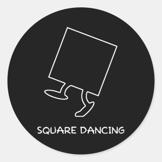 Pleindansen liefhebber Grappig Plein Dansen Ronde Sticker (Voorkant)