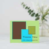 Pleinen Dank u Briefkaart (Staand voorkant)