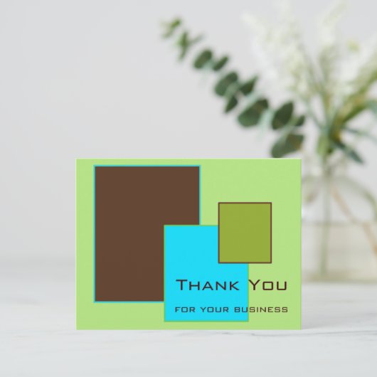 Pleinen Dank u Briefkaart (Staand voorkant)